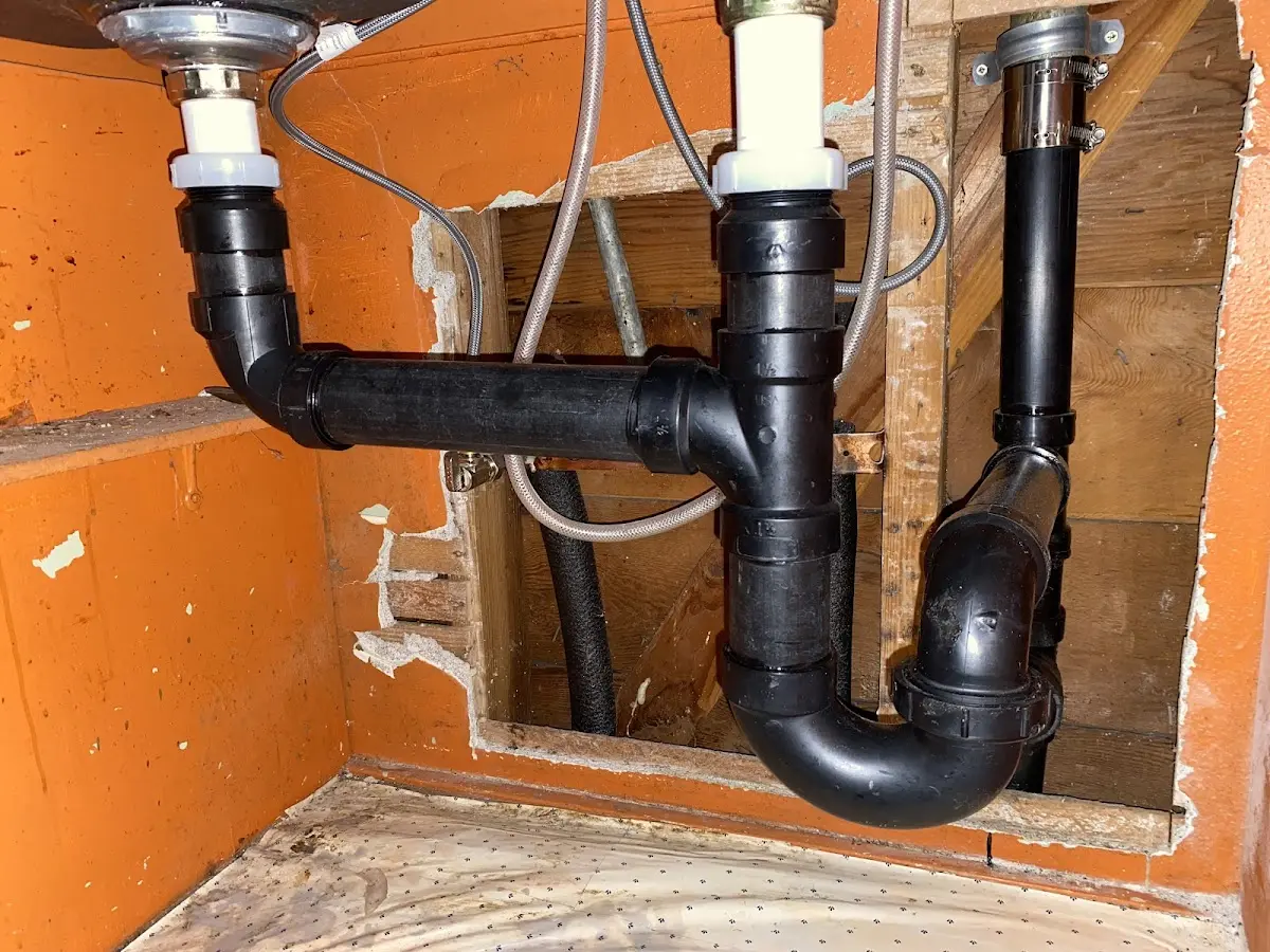 Professional Repiping Services equipment and tools on the job in Branford